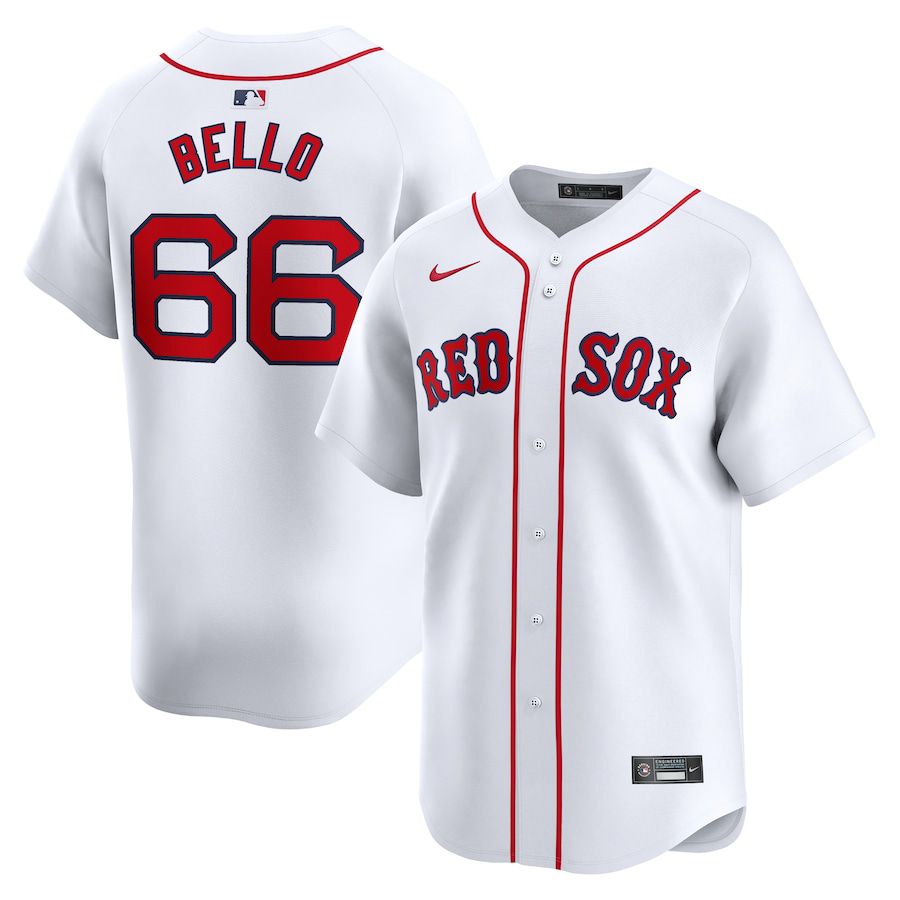Men Boston Red Sox #66 Brayan Bello Nike White Home Limited Player MLB Jersey->->MLB Jersey